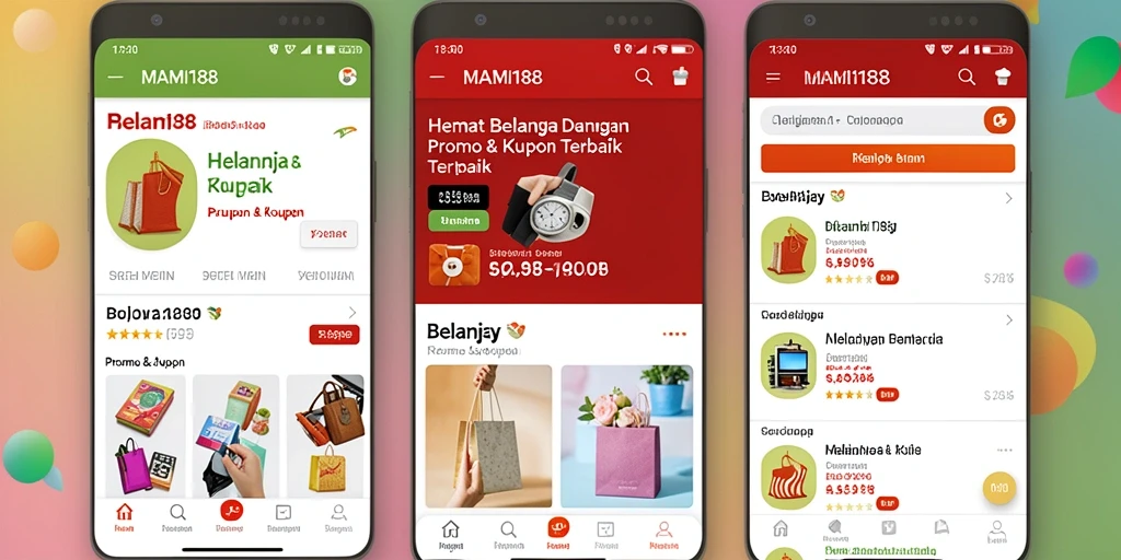 Tampilan antarmuka MAMI188 dengan berbagai promo menarik.
